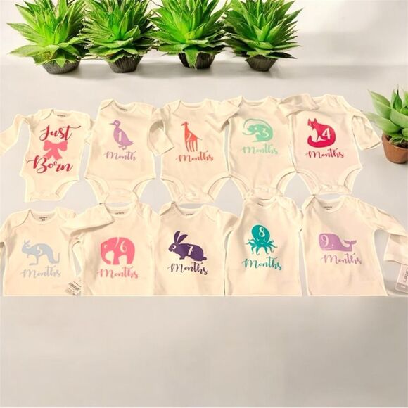 Milestone baby onesies! Age tracking - Picture 1 of 1